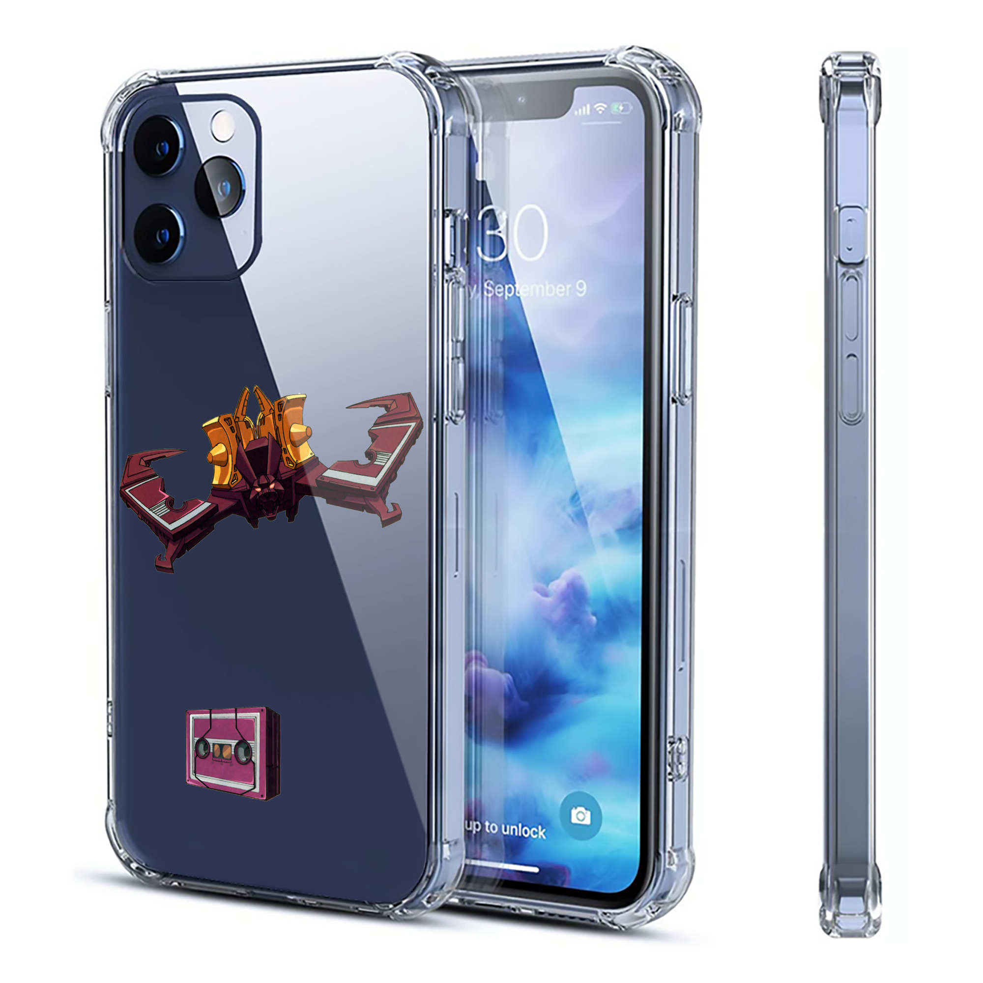 （画像用）  【iPhone 12シリーズ対応】透明スマホケース（クリアソフトケース）